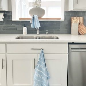 Hand towel + Dish Cloth set. Turkish Cotton